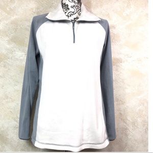 COLUMBIA FLEECE 3/4 ZIP PULL-ON BASE-LAYER JACKET